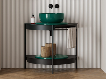 SESTO - Metal console sink by Scarabeo Ceramiche - view 2